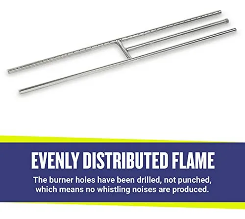 Quemador American Fire Glass Ss-h-36 De Acero Inoxidable Est