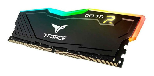 Memoria RAM T-Force Delta RGB gamer color negro  16GB 2 Team Group TF3D416G3000HC16CDC01