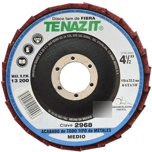 Imagen 1 de 2 de Disco Laminado De Fibra4-1/2 X7/8 Austromex Aus2968