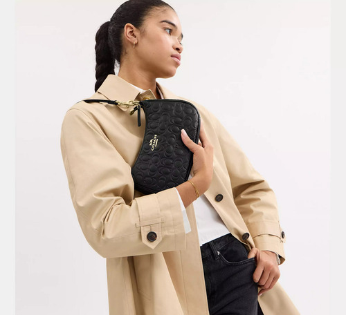 Bolso Coach De Hombro Teri Piel Negro Firma Cy774 Shoulder