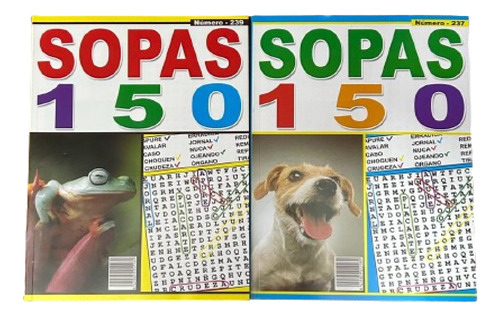 Sopa De Letras Pack 2  Unidades 100 Paginas - Globlalchile 