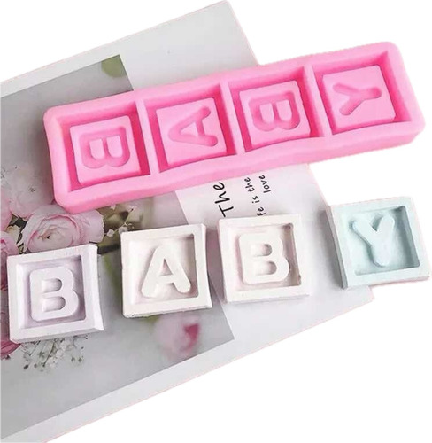 Molde Baby Shower Porcelana Letras Bebe Nacimiento Fondant