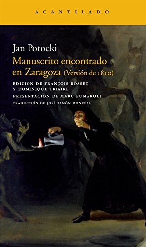 Libro Manuscrito Encontrado En Zaragoza De Potocki Jan Acant