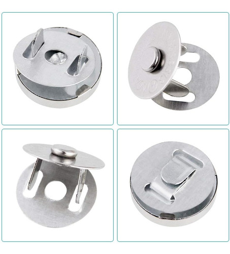 40 Botones Magnéticos Con Cierre Magnético De 14 Mm