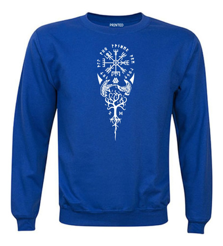 Polerón Polo Estampado Vikingos Vegvisir - Inguz - Yggdrasi