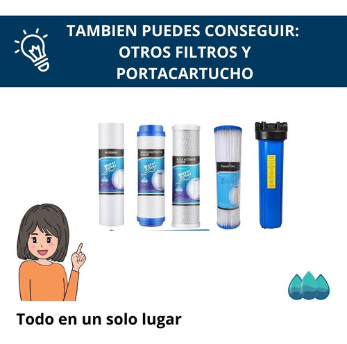 Imagen 3 de 4 de Filtro Cartucho Pulidor Plisado Bb 4.5x10- 5 Micras Agua