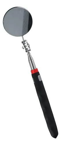 Espejo De Inspección Para Vehículos - Telescópico, Diámetro 30 Cm, Luz LED, Ajustable, Para Revisar Debajo Del Coche