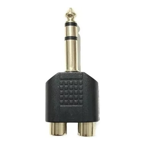 Adaptador Audio Rca Splitter Macho Jack 6.35mm Estereo Plug