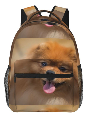 Mochila Ocio Ligera Pomerania Amarilla Gran Capacidad Para -