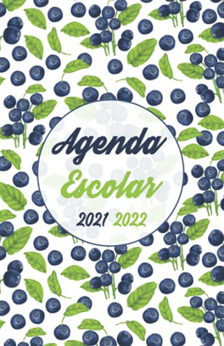 Agenda Escolar 2021 2022: Agenda Arandanos Diario Con Vacaci
