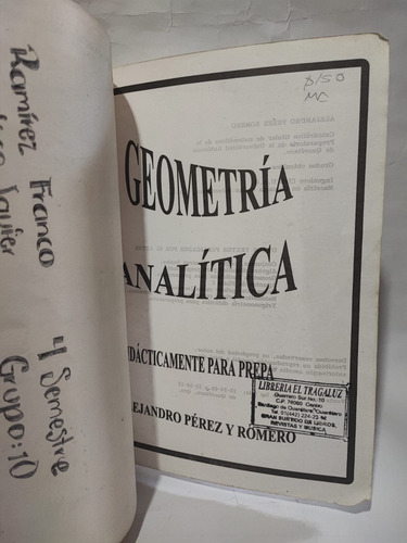 Geometría Analítica J. Alejandro Pérez Y Romero