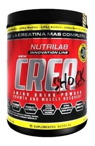 Creatina Nutrilab Crea Shock X 300 Grs Fuerza Volumen Pm Sabor Ananá