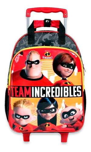 Mochila De Rodinhas Escolar Os Incríveis Team Incredibles