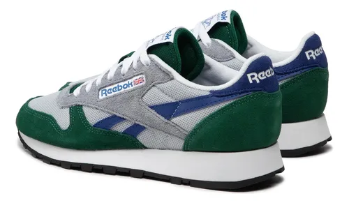 Zapatillas Reebok Classic Leather Blanco Gris Hombre