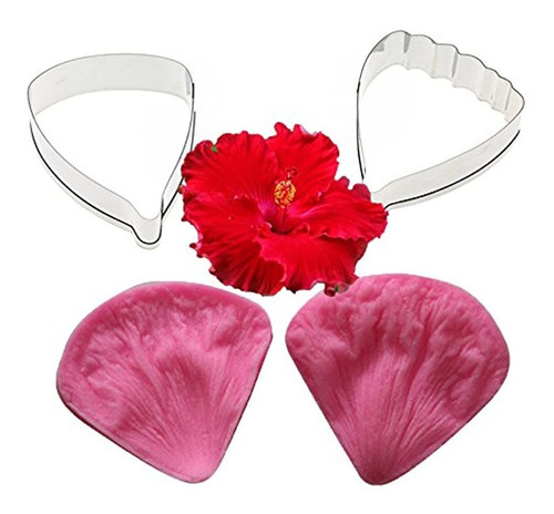 Carunke Hibiscus Flower Petal Veiner Y Cutter Decoracion De