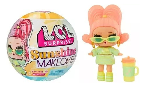 Boneca Lol Surprise Sunshine Makeover 8 Surpresa Muda De Cor