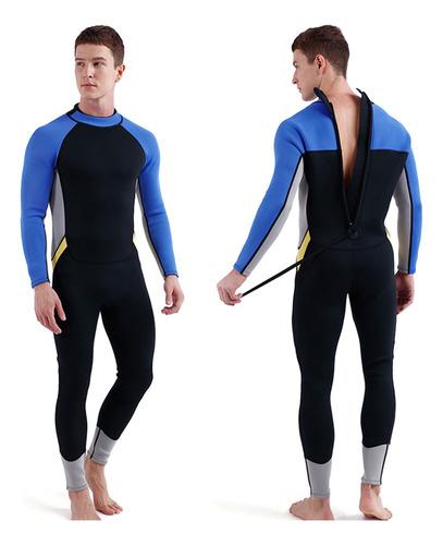 Traje De Neopreno De 3 Mm Para Hombre, Traje De Buceo De Cue