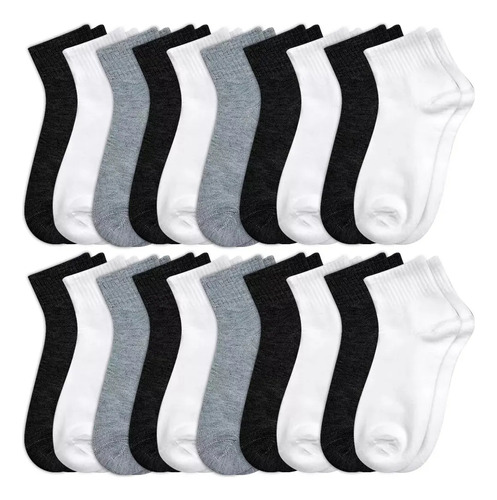 Calcetines Cortos Hombres Dama Unisex Calceta 20 Pares