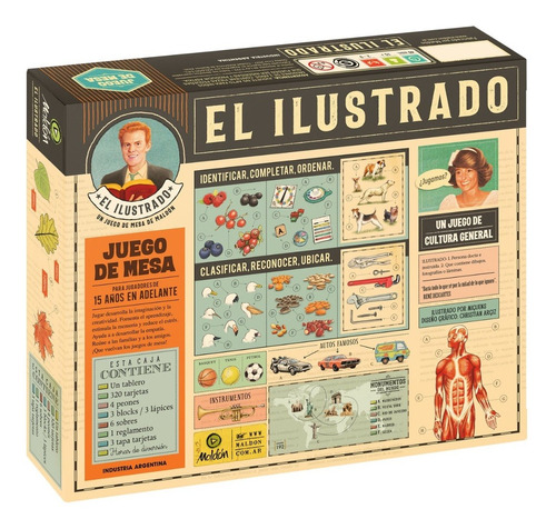 Juego De Mesa El Ilustrado Original Maldon Mundo Manias