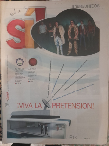 Suplemento Si Clarin Babasonicos Pericos Cadillacs  06 2001 