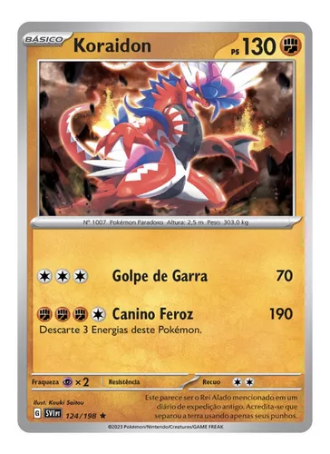 Koraidon Lendário Pokémon em segunda mão durante 60 EUR em Jaén na WALLAPOP