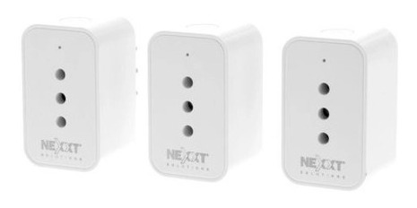 Enchufe Inteligente Nexxt Wi-fi 220v Blanco/ 3 Unidades Flex