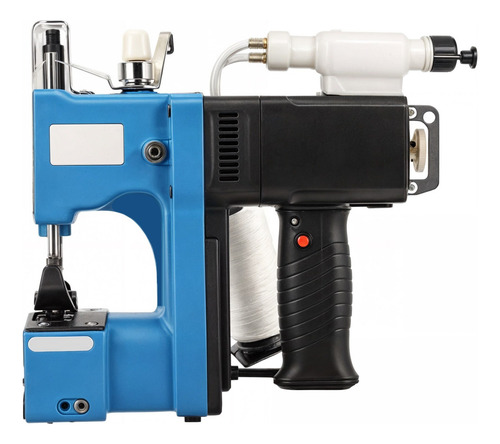 Máquina Costura Saco Sacaria C/ Bomba Óleo + 4 Linha E Óleo Cor Azul 220v