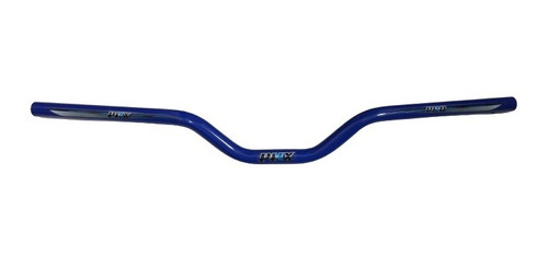 Imagem 1 de 4 de Guidão Bicicleta Cruiser Dh Longo 22.2x660mm Pintado Azul