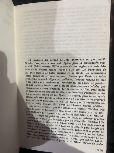 Walden Dos Bf Skinner Tapa Dura (Usado)