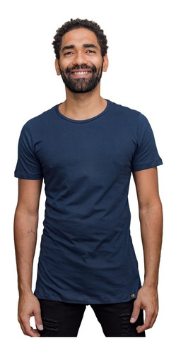 Camiseta Long Line Básica Alongada