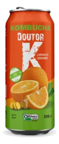 2x Kombucha Laranja E Gengibre 350ml Doutor K