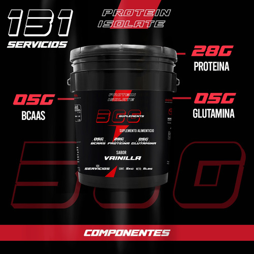 Proteína Hidrolizada 5kg Isolate 300 Suplements / Varios Vainilla