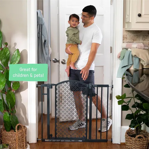 Puerta De Seguridad Para Mascotas Y Bebés Montaje A Presión