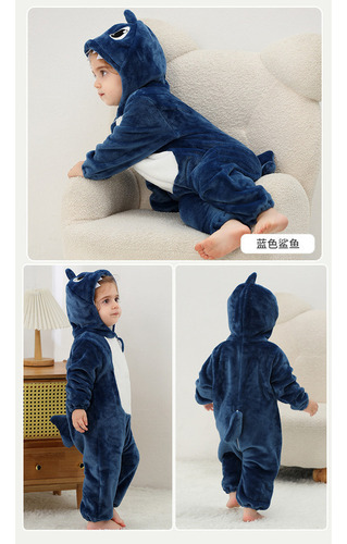 Pijamas Animales Para Bebé Mameluco De Franela De Invierno
