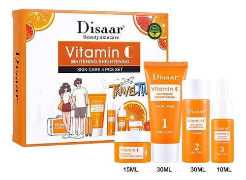 Kit Viajero Disaar Vitamin C 5 En 1