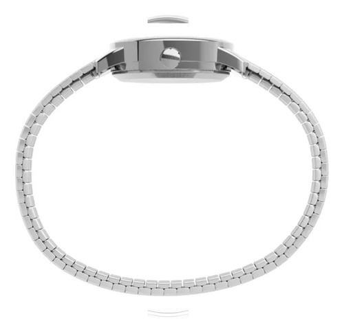Reloj Timex Mujer Correa Extensible Easy Reader De 25mm Plateado