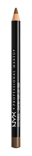 Lápiz delineador de ojos NYX Professional Makeup Slim Eye Pencil color medium brown