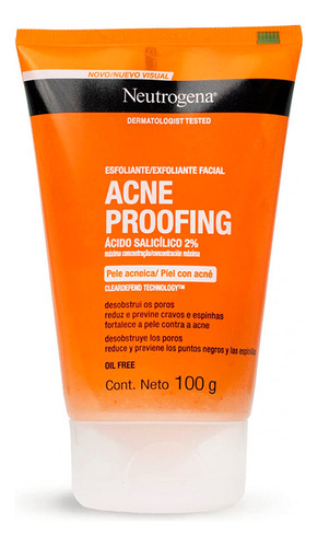 Gel Exfoliante Neutrogena Acne Proofing Reduce Granos 100ml