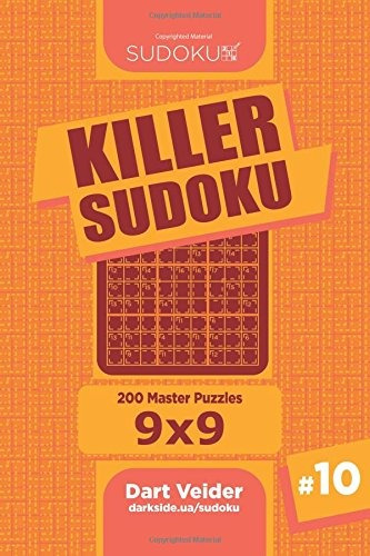 Killer Sudoku  200 Master Puzzles 9x9 (volume 10)