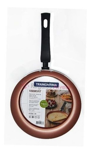 Panquequera Tramontina 22cm Vermont Teflon Cobre