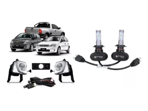 Kit Farol Milha Montana Meriva 08 0706a03+ultraled