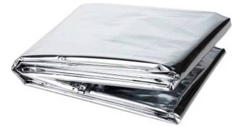 Manta Termica De Aluminio Para El Frio 130cm X 210cm