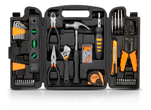 Imagem 1 de 7 de Kit Jogo De Ferramentas 129 Peças + Maleta Br Torq
