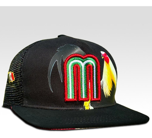 Gorra México Gallos De Pelea Bordada Pin De Regalo