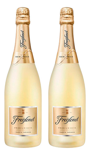 Espumante Freixenet Carta Nevada Demi-sec 750ml Kit 2 UnidFreixenet 750 ml pacote x 2 u