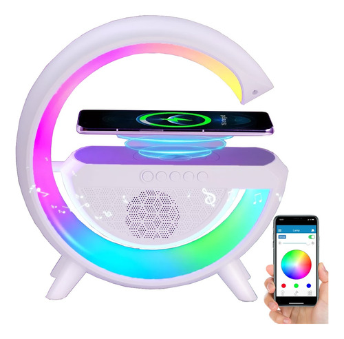 Bocina Bluetooth Parlante Cargador Inalámbrico Usb Led Rgb