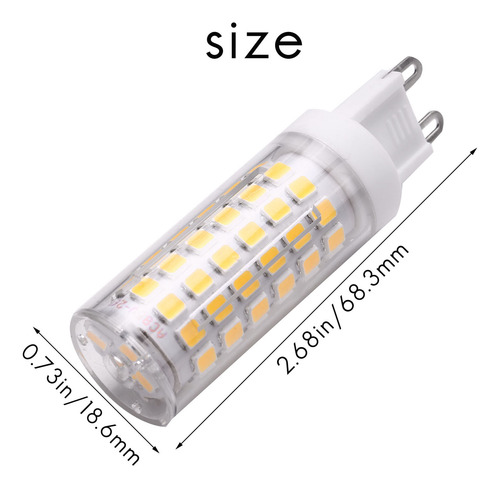100 Bombillas Led A310w G9, Bombillas Led De Maíz, Cerámica,