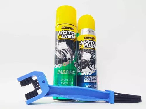 Cepillo Limpiador Cadena+ Desengrasante +lubricante Ceramico - Moto  Repuestos