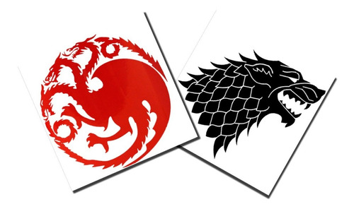 Vinil Sticker Decorativo Game Of Thrones Kit 2 Piezas