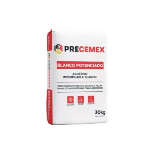 Precemex Blanco 30 Kg Adhesivo Impermeable Potenciado 